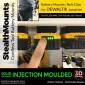 StealthMounts batterifästen för DeWalt XR 18V 6-pack i gul ABS