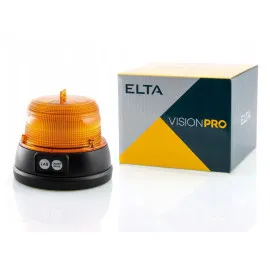 Magnetisk varningslampa, saftblanadre, homologering E9 R6510R, batteridriven 2 x 9V, orange