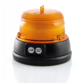 Magnetisk varningslampa, saftblanadre, homologering E9 R6510R, batteridriven 2 x 9V, orange