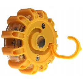Magnetic UFO LED Road Flare Safety Emergency Light, shock proof, water proof, 3 x AAA batteries, yellow