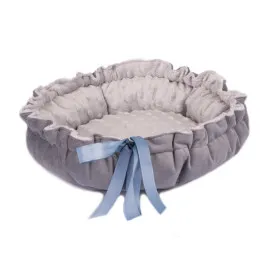 Hundbädd, kattbädd, lyxig kudde 36 cm dubbelsidig, MINI DAISY för valpar