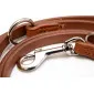 Exklusivt hundkoppel 13/200 cm, äkta läder, rundade kanter, handgjord