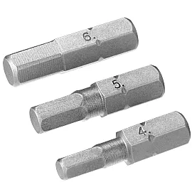 Bitssats Insexkant HX 4, 5 och 6 x 25 mm, 3 delar, Stanley