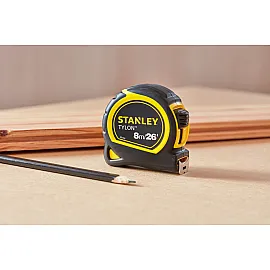 Tylon Tape Measure 8 m-26 FT/25 mm, Plastic Case, Stanley