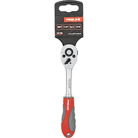 Spärrhandtag 1/4" 24 Tänder L=145 mm, Tvåkomponentshandtag, Proline
