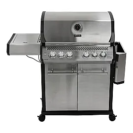 Gasolgrill 4+2 Brännare 22,50 kW Rostfri med Infraröd Sidobrännare, Proline