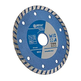Diamantskiva Turbo för Byggmaterial 125 x 2,4 x 7,0 x 22,2 mm, Mega