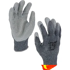 Latex Coated Grey Gloves Size 11 - 2XL, CE, LahtiPro