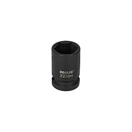 Hex Impact Socket Cr-Mo 1/2" 18 mm on Hanger, Proline