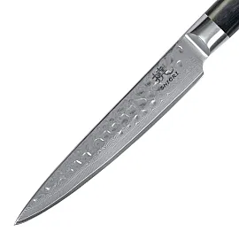 SHIORI 3-Set 撓 Kuri Murō + Santoku + Sifu - set med tre japanska knivar av Damaskusstål
