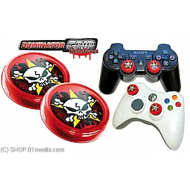 Dominator Grip Resistance Thumb Sticks, 2-pack, red (game pad caps)