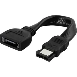 SATA male to eSATA female adapter cable, 10 cm