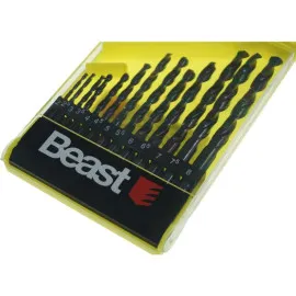 Metal Drill set HSS 2-8 mm, 13 Pieces in Plastic Case, Beast