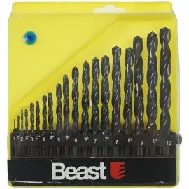Metallborrsats HSS 1-10 mm 19 delar, Beast