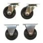 Rubber Furniture Wheels 40 mm, 4 Pieces, Beast