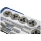 Dies and Taps set 24 Pieces Hardened Steel Metal Box