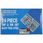 Dies and Taps set 24 Pieces Hardened Steel Metal Box