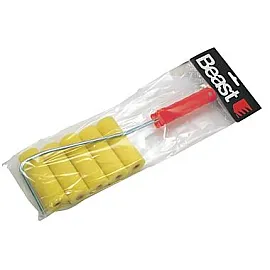 Paint Rollers set 100 mm, 5 Sponge Rollers, 36 cm Handle