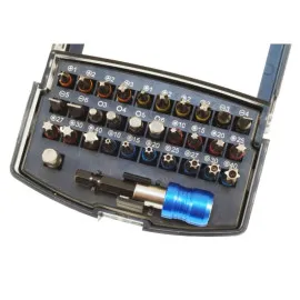 Screwdriver Tips for Drills 30 Pieces, Bits and Sockets, S2 Steel
