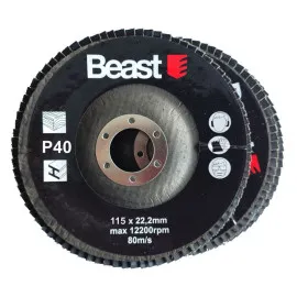 Lamellrondell P40115 mm 3-pack, 72 lameller, 22, Beast