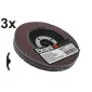 Lamellrondell P60125 mm, 3-pack, diameter 125 mm, Beast