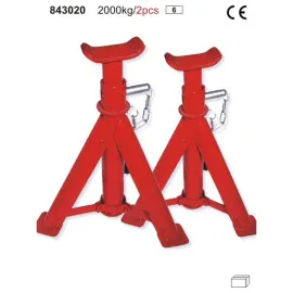 Car Stands 2-Pack 2000 kg, Height Adjustable