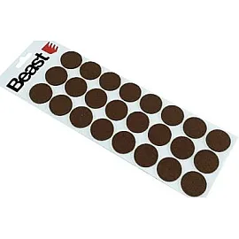 Furniture Felt Pads 24 pcs 28 mm Brown Round Self-Adhesive