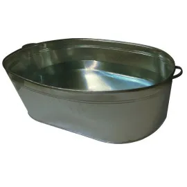 Galvanized Steel Tub 120L, Durable Construction