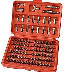 Bits set 100 pcs Chrome Vanadium Steel CRV, Mixed Types