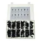 Car Clips and Body Pins, 192 pcs Black Plastic, BST-833090