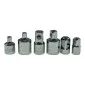 Socket Wrench Adapters, 6 Chrome Vanadium Steel Sizes