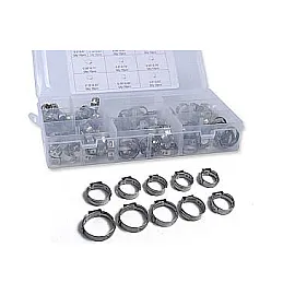 Stepless Hose Clamps 100 pcs, Stainless Steel, Beast