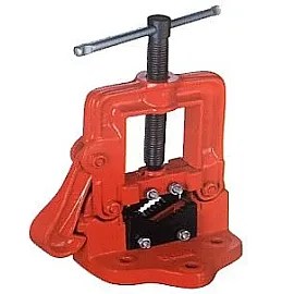 Pipe Holder, Cast Iron Construction, Steel Jaws, Beast