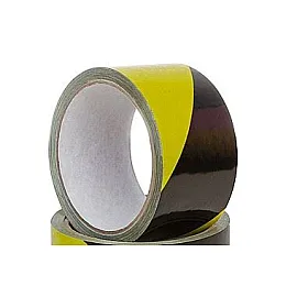 Warning Tape Yellow Black 80 mm x 100m, Beast