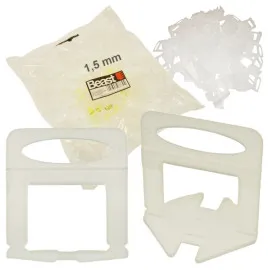 Tile Leveling Clamps, 1.5 mm Joint Width, 100 Pack, Beast