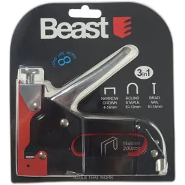 3-way metal upholstery stapler for 4-14 mm staples + 600 staples GARTIS!