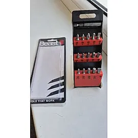 Magnetic Bit set 16 Pieces, Chrome-Vanadium Alloy, Beast