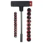 T-Handle Kit with 9 Sockets and 10 Bits, Hardened Steel
