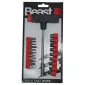 T-Handle Kit with 9 Sockets and 10 Bits, Hardened Steel
