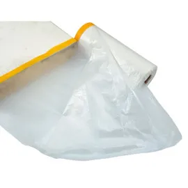 Målarfolie med tejp 270 cm x 33 m