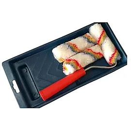 Paint Rollers set with Tray, 3 Acrylic Fiber Rollers 10 cm