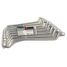 Curved Ring Wrenches 8 Pieces 6-22 mm Forged Steel WS