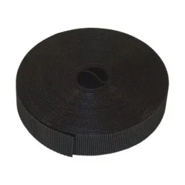 Kabelorganiserare med kardborre 15 x 5 cm, svart nylon, Beast