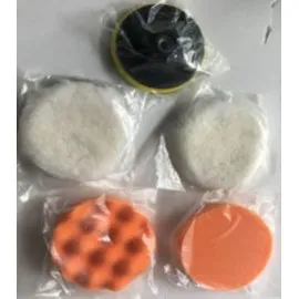 Polishing set 125 mm M12, 2 Pads, 2 Bonnets, Beast
