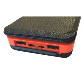 Solar Power Bank 20000mAh 4 Panels Foldable Flashlight 3 Modes Dual USB Shockproof, Beast