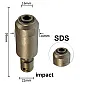 Adapter 1/2" to SDS-PLUS for impact wrench