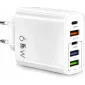 Mobilladdare 65W, 3x USB + 2x USB-C, 230V