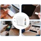 Mobilladdare 65W, 3x USB + 2x USB-C, 230V