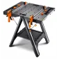Folding Multi-Function Work Table 787 x 635 mm Sawhorse 136 kg 2 Quick Clamps, WORX WX051