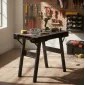 Hopfällbart Arbetsbord 150 kg 860 x 550 mm Klämfästhål Länkningsbeslag Snabbfäste, Proline